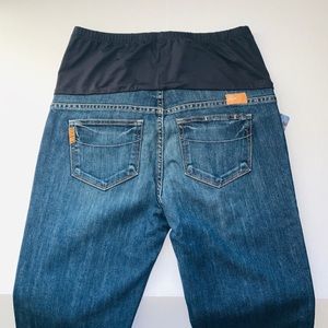 Paige maternity flare dark wash jeans size 32